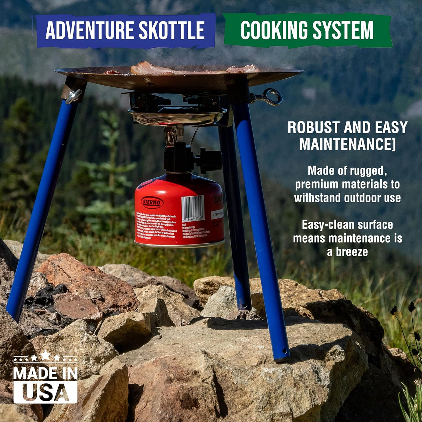 Adventure Skottle Grill Kit ... (Table Top, 12" pan version) TemboTusk