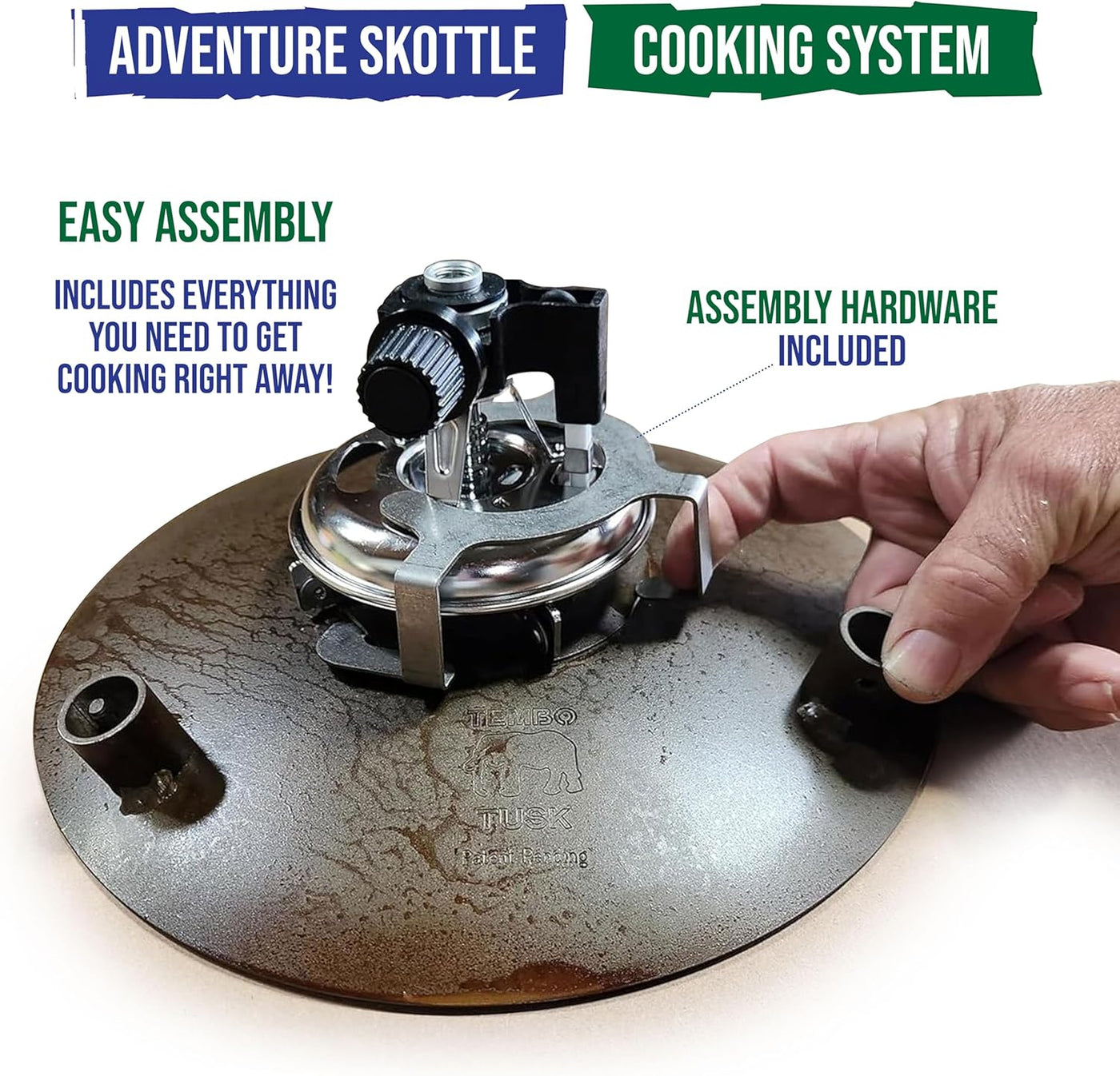 Adventure Skottle Grill Kit ... (Table Top, 12" pan version) TemboTusk