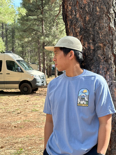 TemboTusk Overland Anywhere  Tee-Shirt (Light Blue) tembotusk