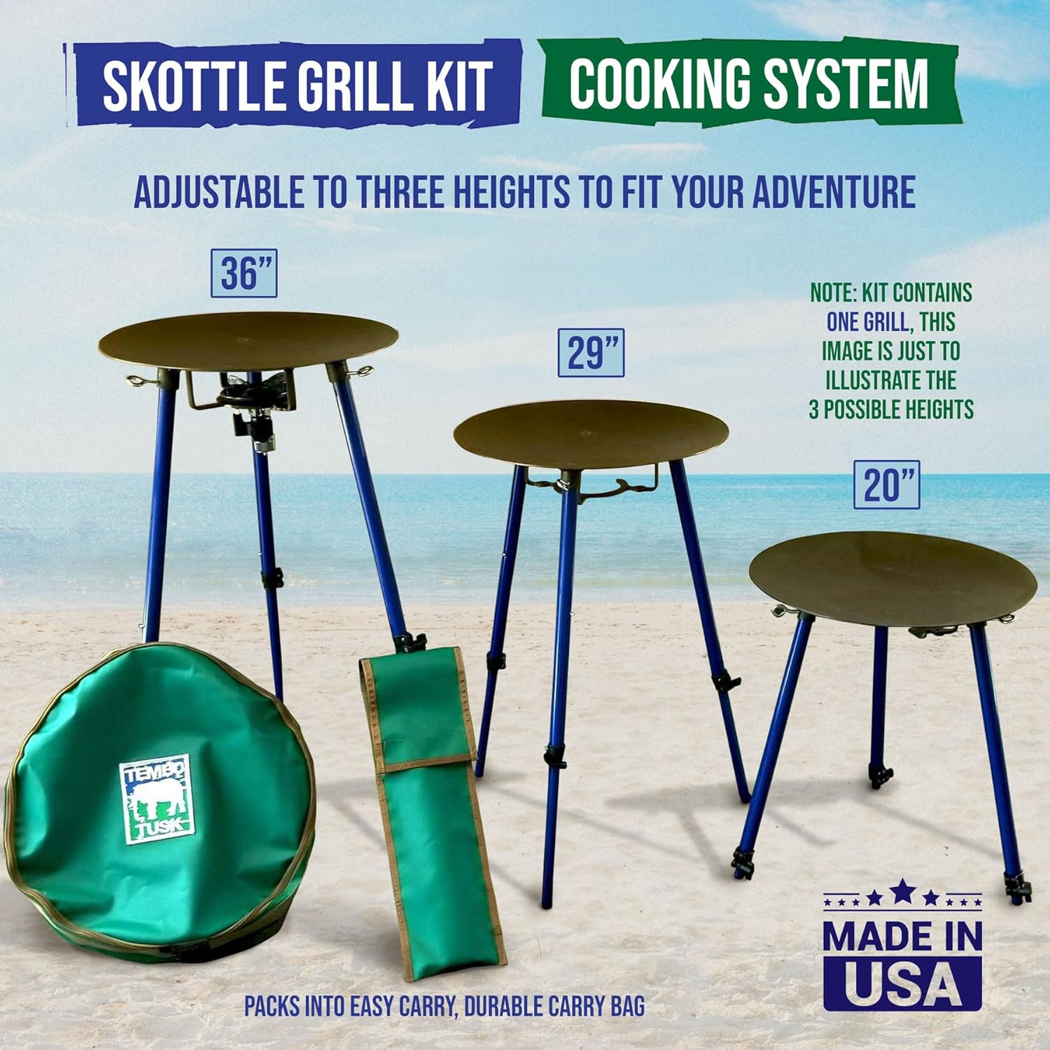 TemboTusk Skottle Grill Kit